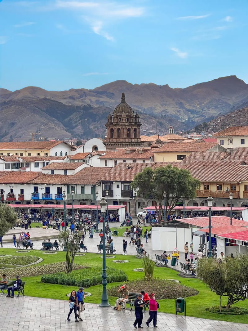 Cusco Main Square, Plaza de Armas in Cusco, Peru