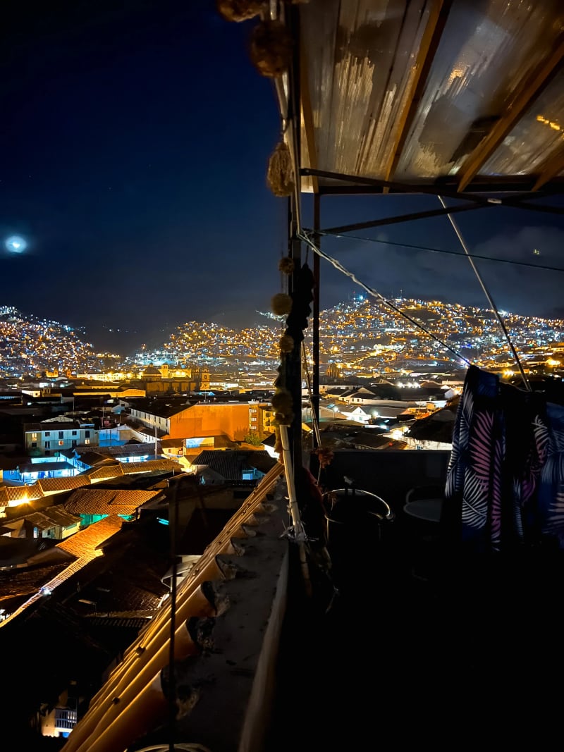 Cusco city at night