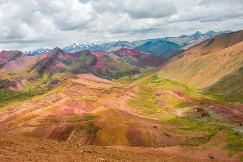 Pallcoyo rainbow mountain in Peru