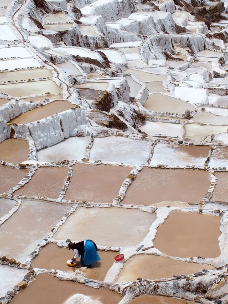 Maras Salt Mines in the Sacred Valley of Peru