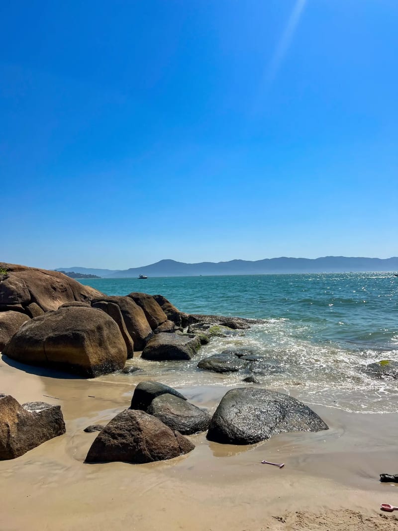 Praia de Canajurê on Santa Catarina Island in Florianópolis Brazil