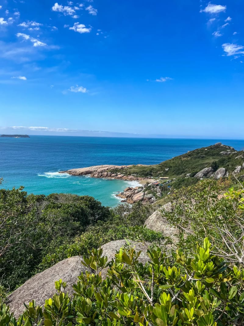 Trilha Praia do Gravatá on Santa Catarina Island in Florianópolis Brazil
