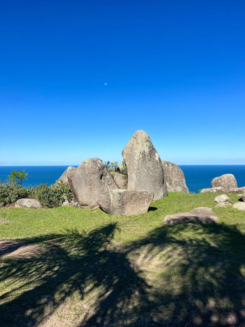 Trilha Do Dolmen Da Oração on Santa Catarina Island in Florianópolis Brazil