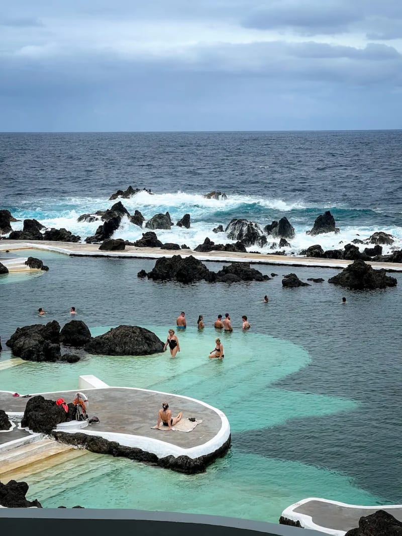 Porto Moniz Natural Pools on Madeira Island, Portugal