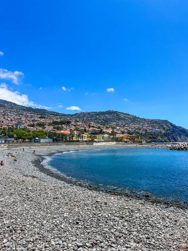 Almirante Reis Beach in Funchal, Madeira Island, Portugal