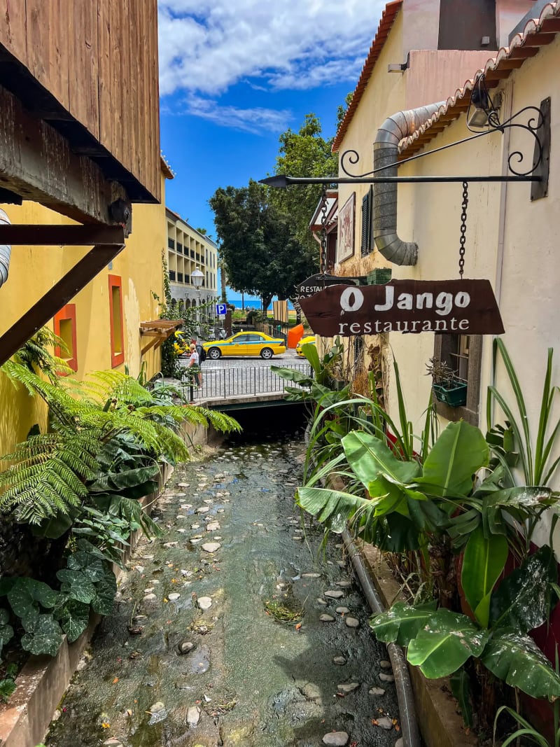 Rua de Santa Maria in Funchal on Madeira Island