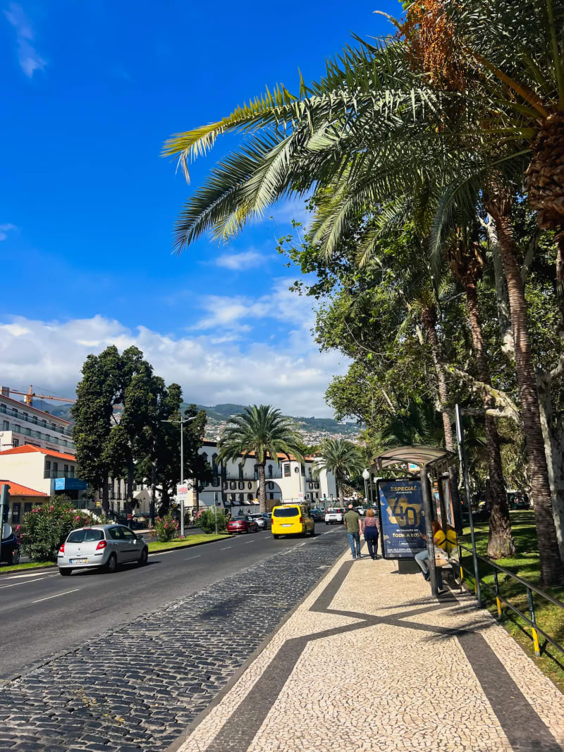 Avenida Do Mar in Funchal on Madeira Island
