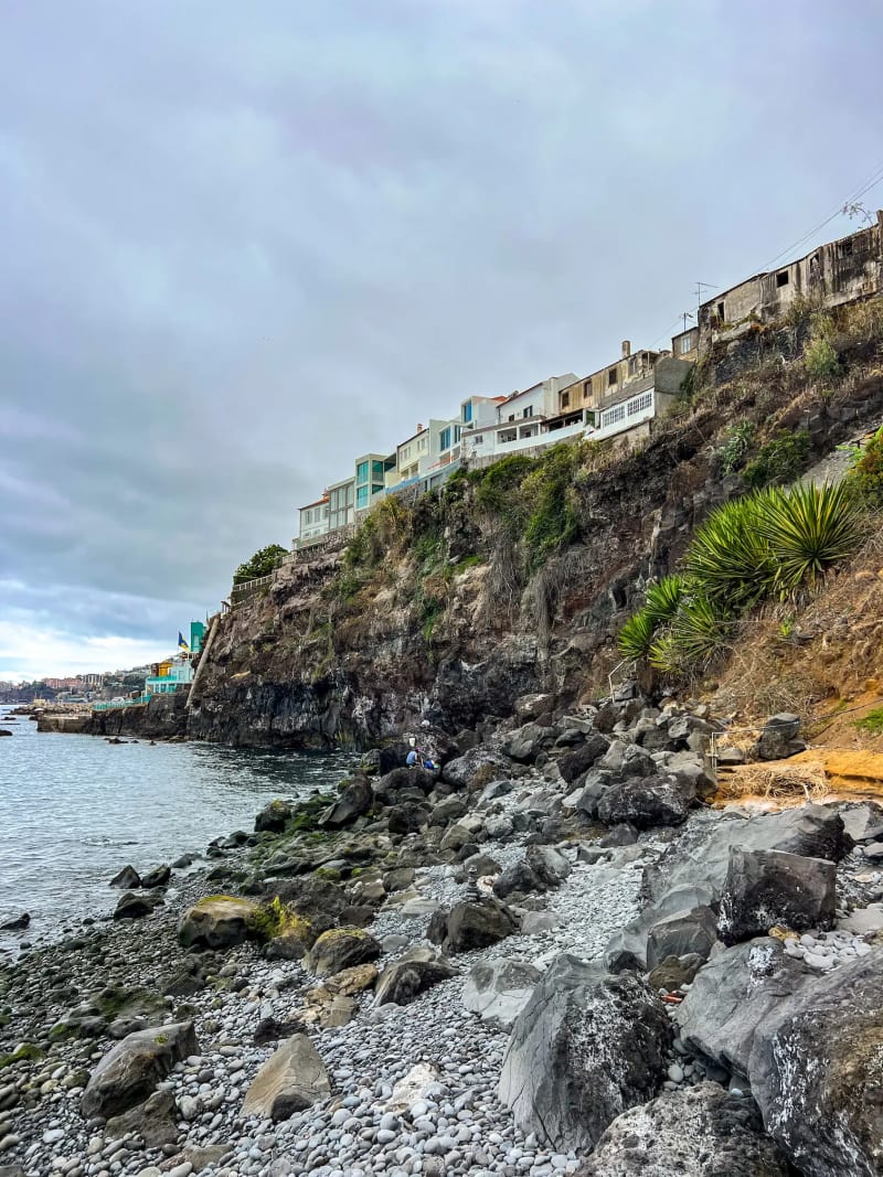 Praia do Toco cliffside beach in Funchal Madeira Island