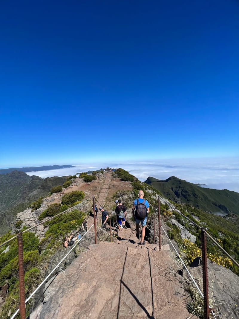 Views from the top of Pico Ruivo on Madeira Island