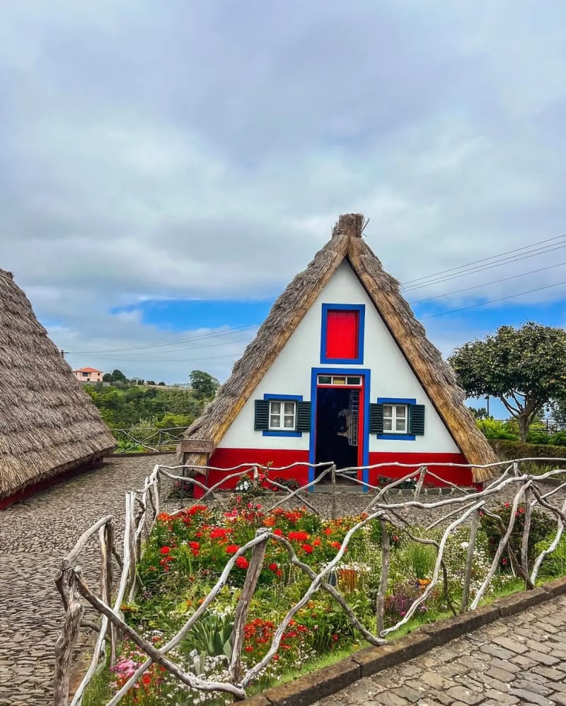 Traditional Santana home on Madeira Island