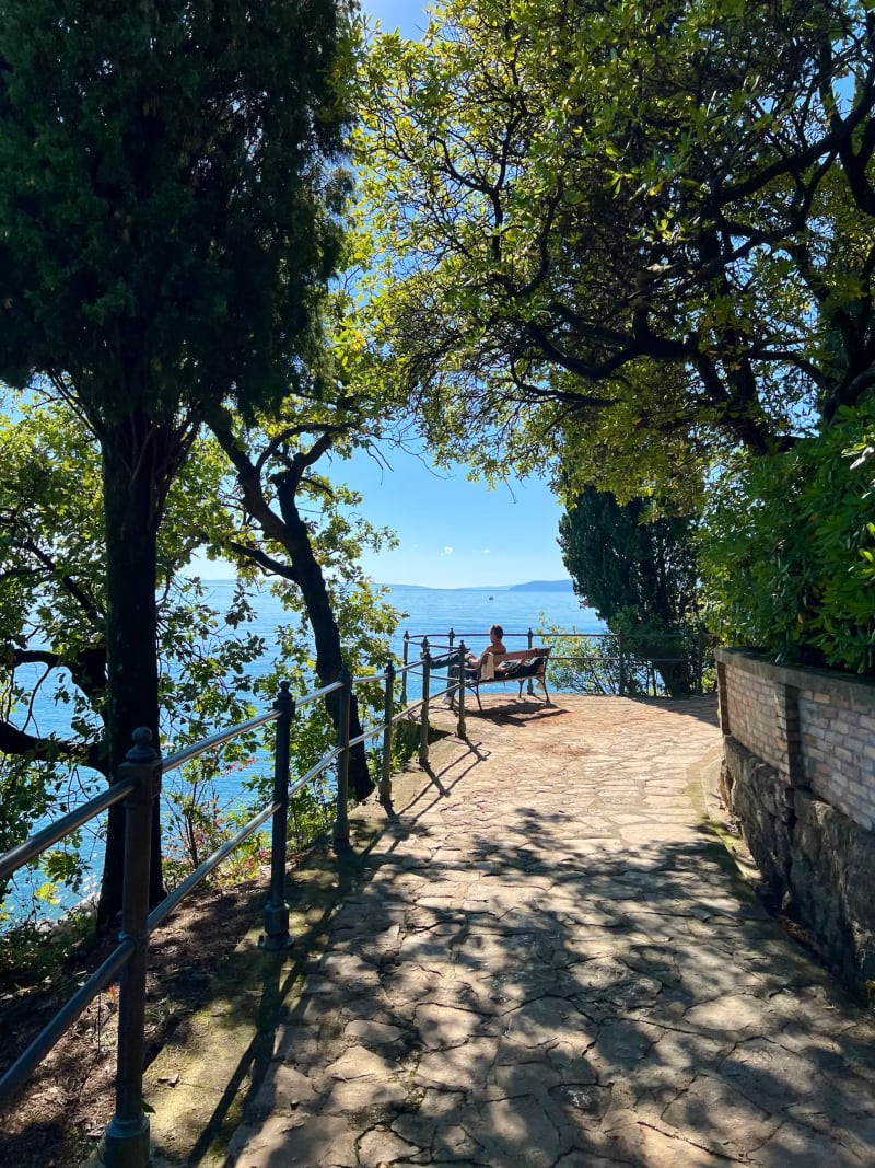 The Lungomare Promenade along the sea in Opatija, Croatia