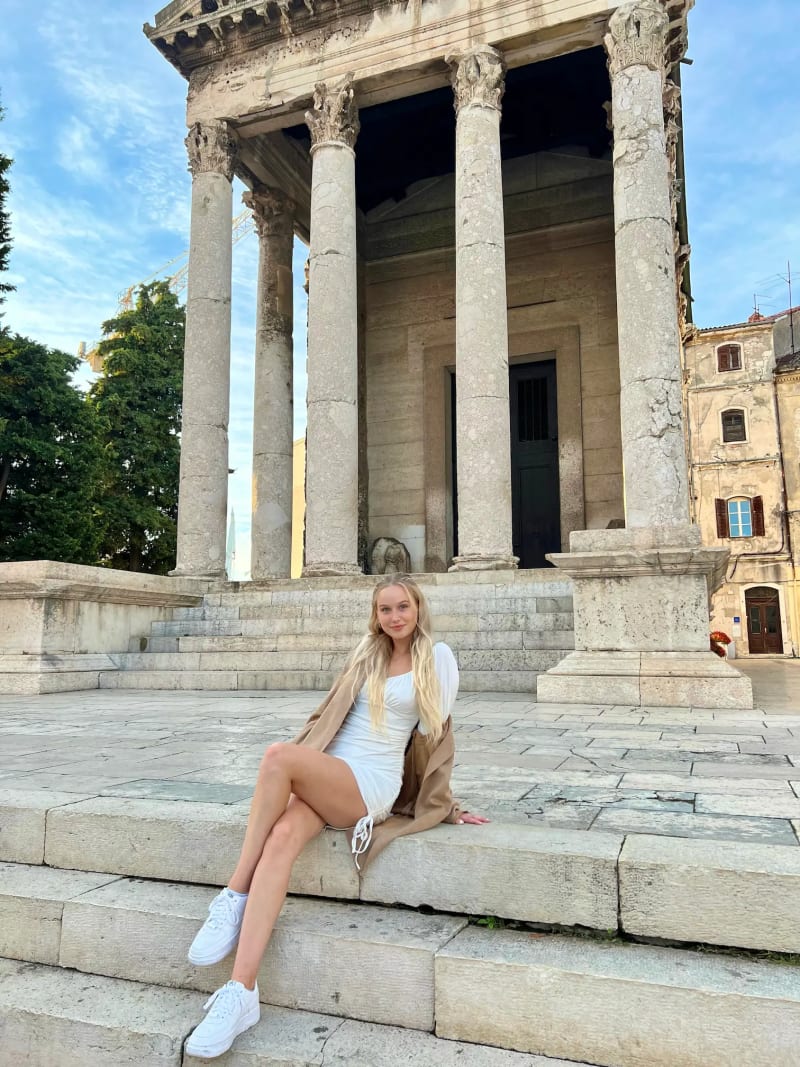 The Temple of Augustus in Pula, Croatia