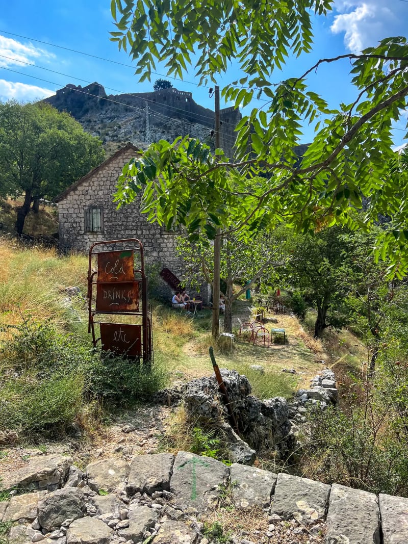 Mountain cabin in Kotor Montenegro along the 'Ladder of Kotor' hiking trail