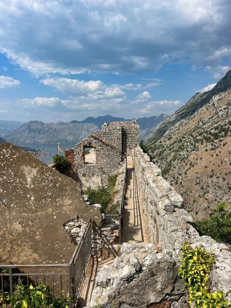 The fortress of Kotor in Montenegro