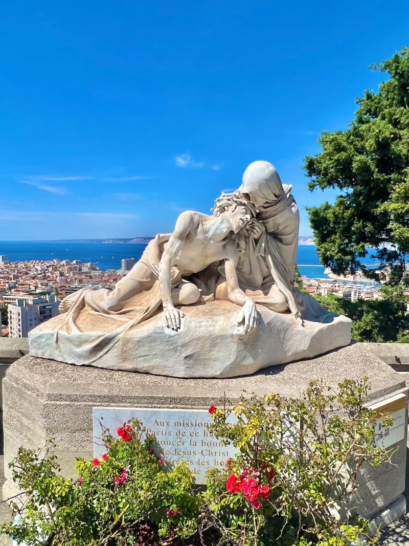 Statues at Notre Dame de la Garde in Marseille, France