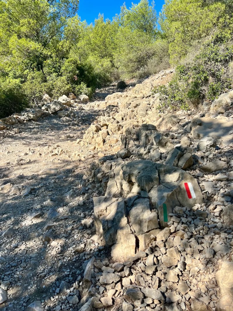 Trail at the Calanques National Park in the South of France
