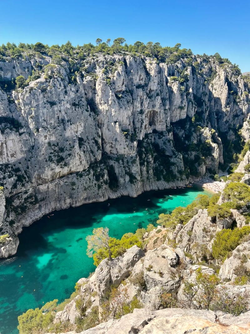 Beautiful view at the Calanques National Park in the South of France
