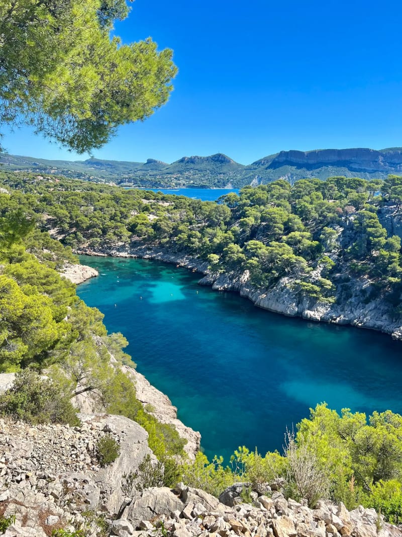 Beautiful view at the Calanques National Park in the South of France