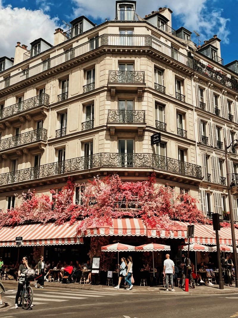 The neighborhood of Le Marais in Paris, France