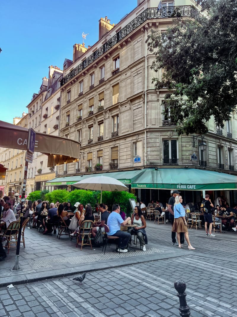 The neighborhood of Le Marais in Paris, France