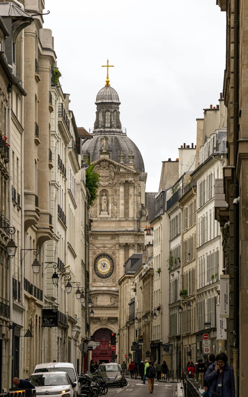 The neighborhood of Le Marais in Paris, France