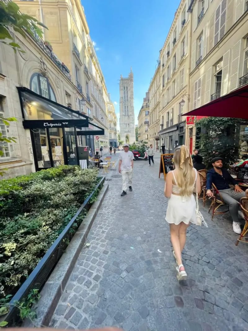 Rue Nicolas Flamel in Paris, France