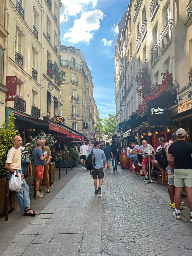 Rue Nicolas Flamel in Paris, France
