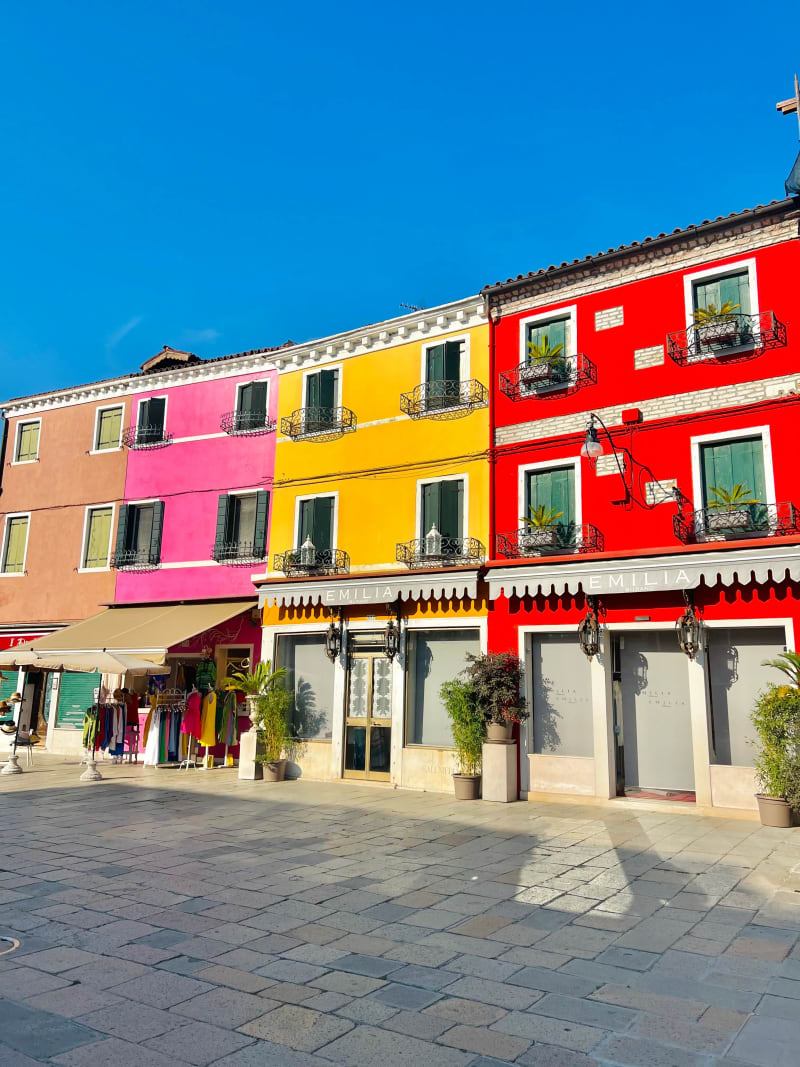 Colorful houses of Burano Island