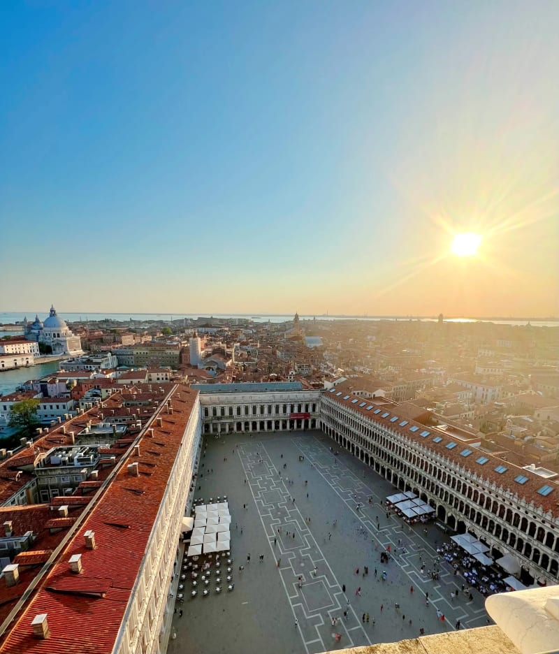 View over Venice from the St. Mark's Square bell tower