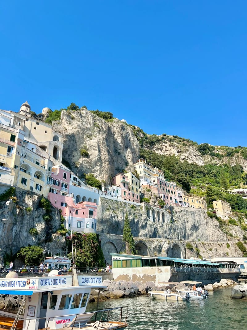The coastline of Amalfi, Italy