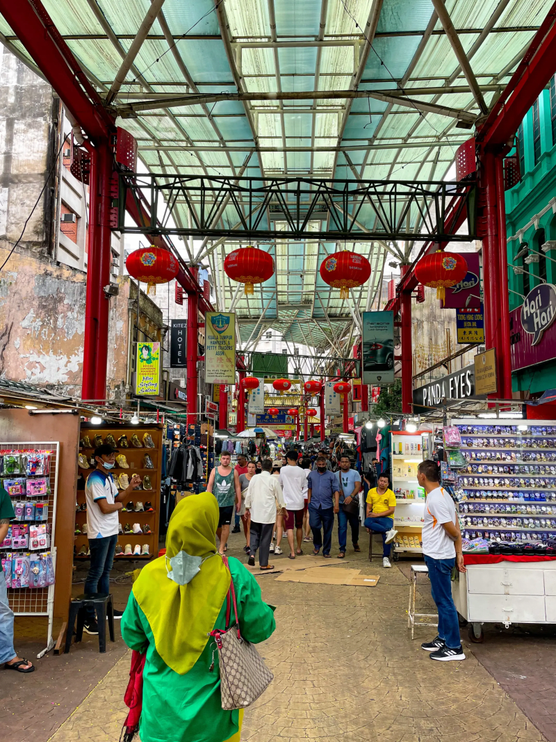 Petaling Street Market in Chinatown in Kuala Lumpur, Malaysia