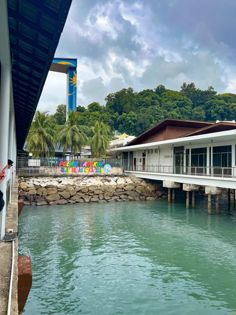 Pangkor Ferry Jetty on Pangkor Island in Malaysia