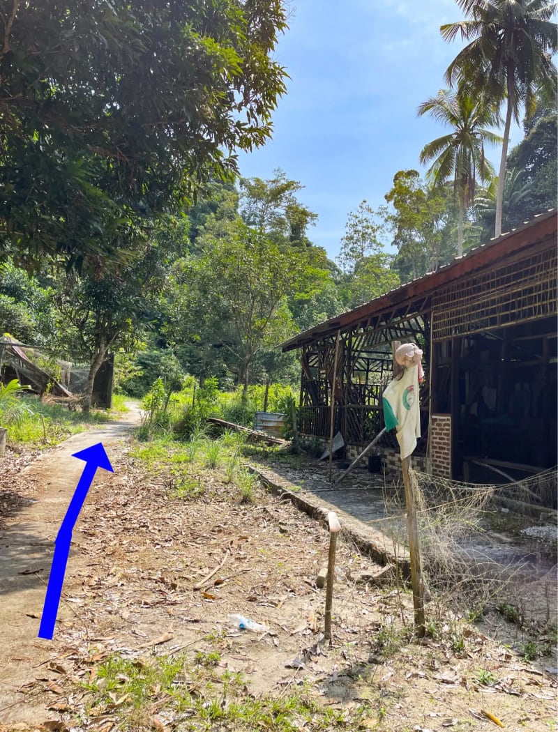 Directions to get to a hidden beach on Pangkor Island in Malaysia