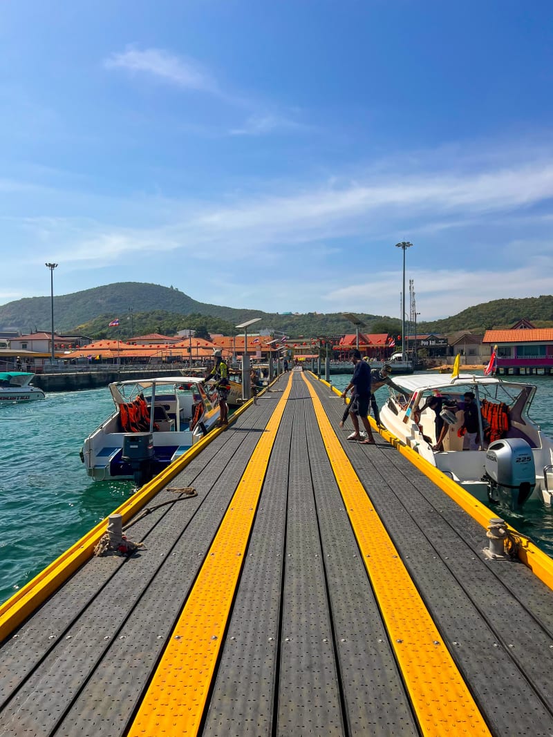 Na Baan pier on Koh Larn in Pattaya, Thailand