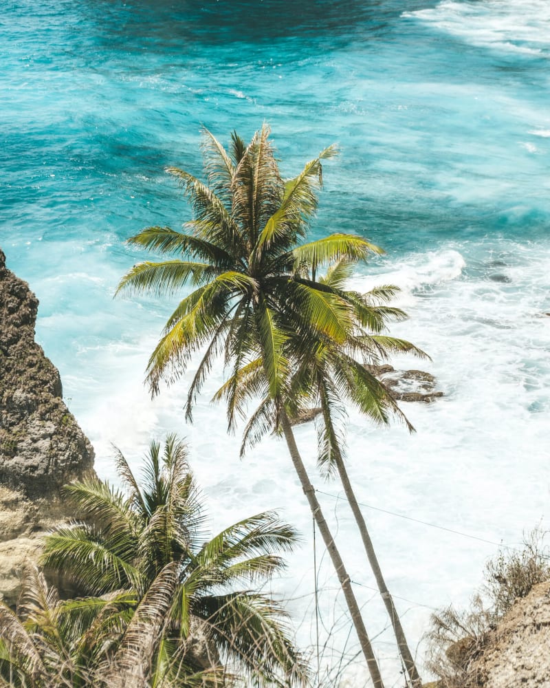 Cliffside views on Nusa Penida in Indonesia