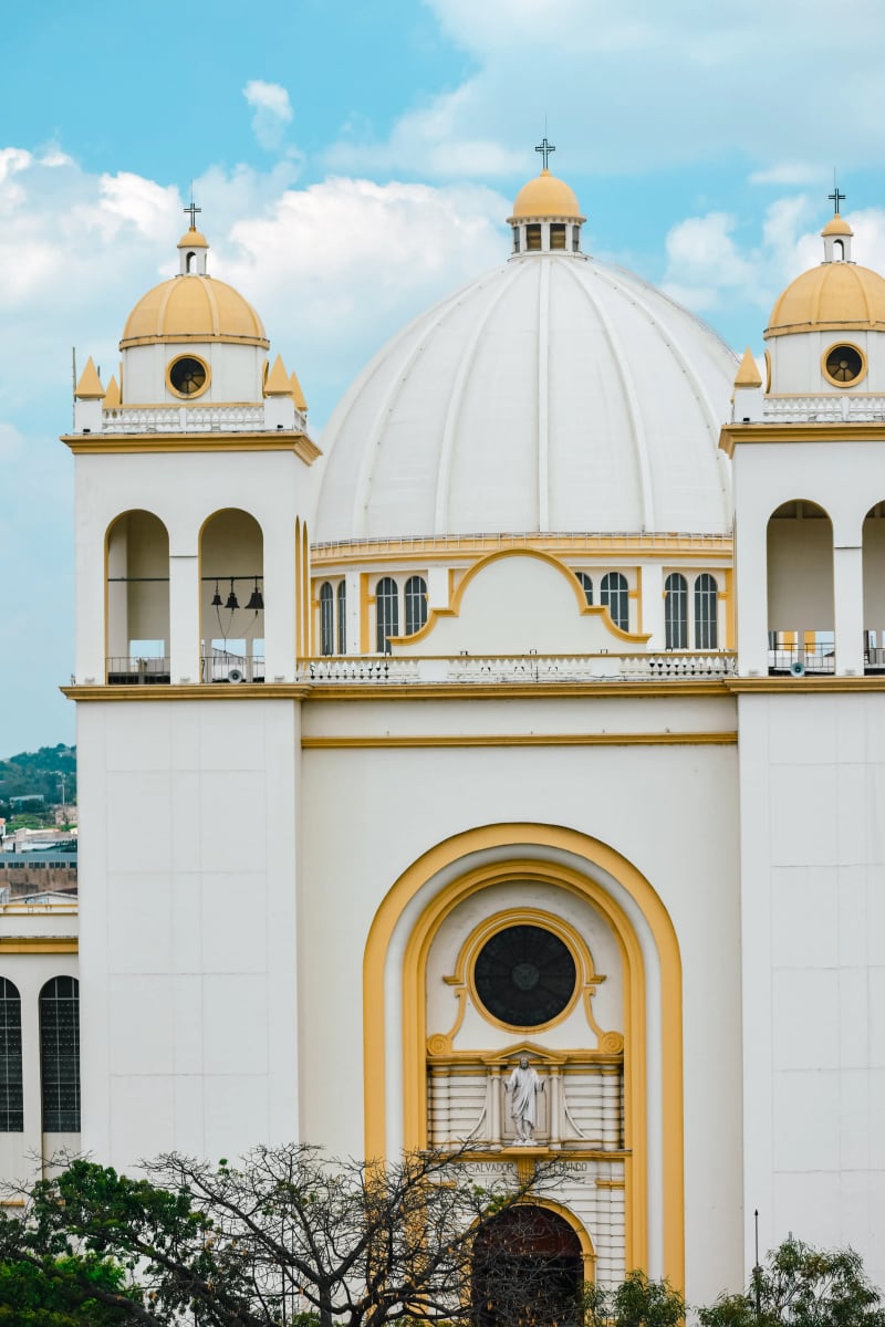 Famous church in the city of San Salvador in El Salvador's Centro Historico