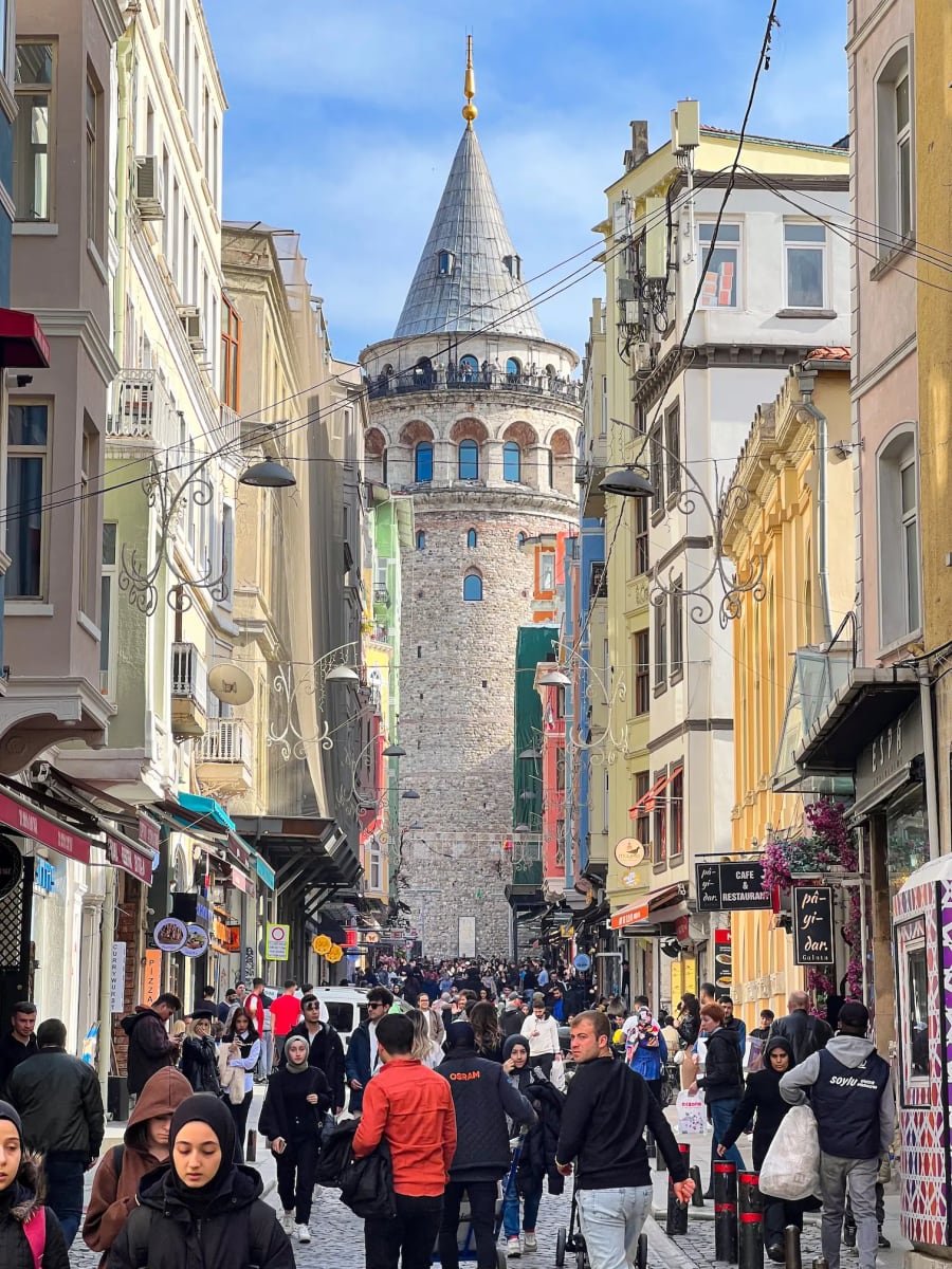 The Galata Tower in Istanbul Turkey