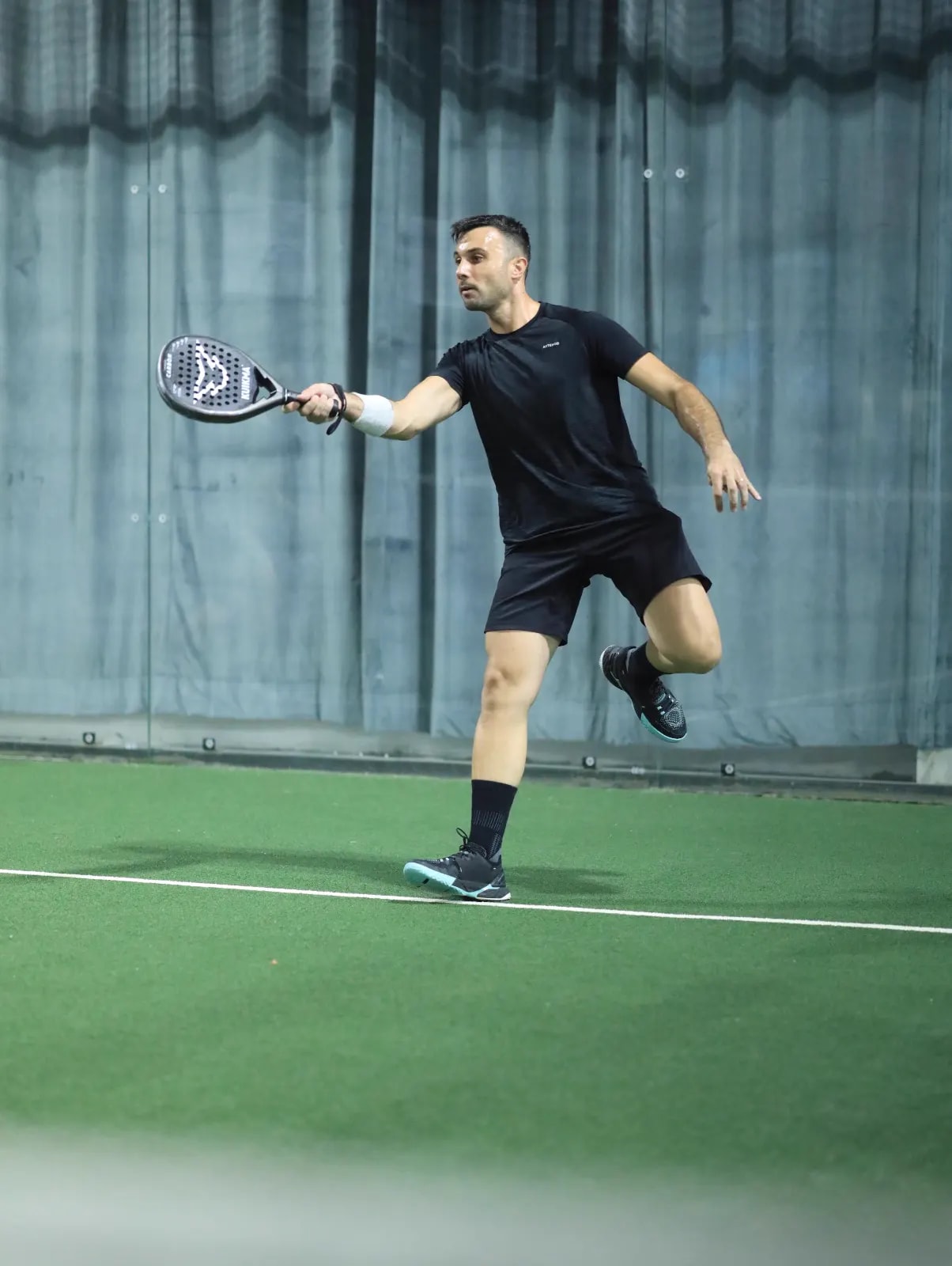 Padel action from a FindYourFit court night