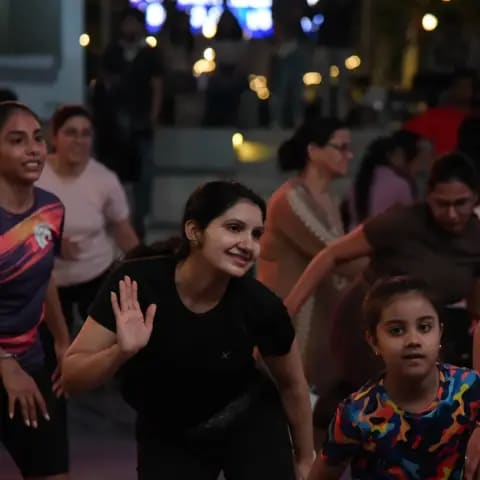 The Wellness Carnival's dance fitness party in full swing