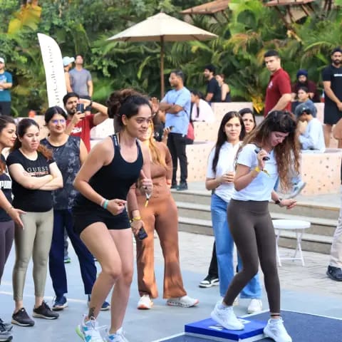 Movement and fitness activities at The Wellness Carnival