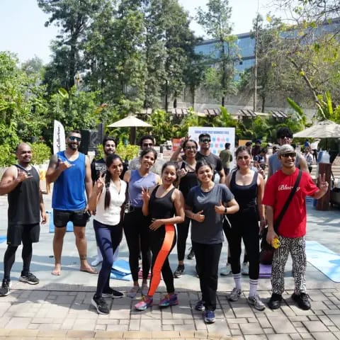 Community fitness in the park at The Wellness Carnival