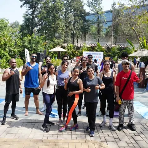 Movement and fitness activities at The Wellness Carnival