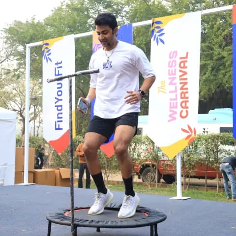 Movement and fitness activities at The Wellness Carnival