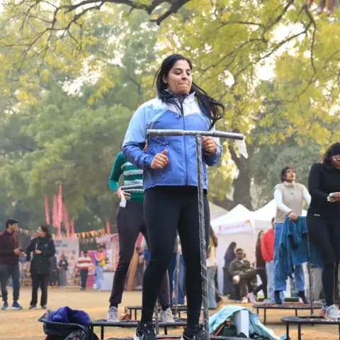 Movement and fitness activities at The Wellness Carnival