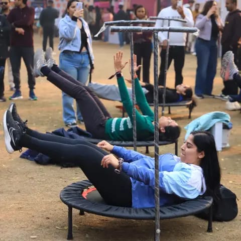 Movement and fitness activities at The Wellness Carnival