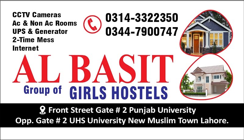 AL-Basit Group of Girls Hostels — hostel in Muslim Town, Lahore