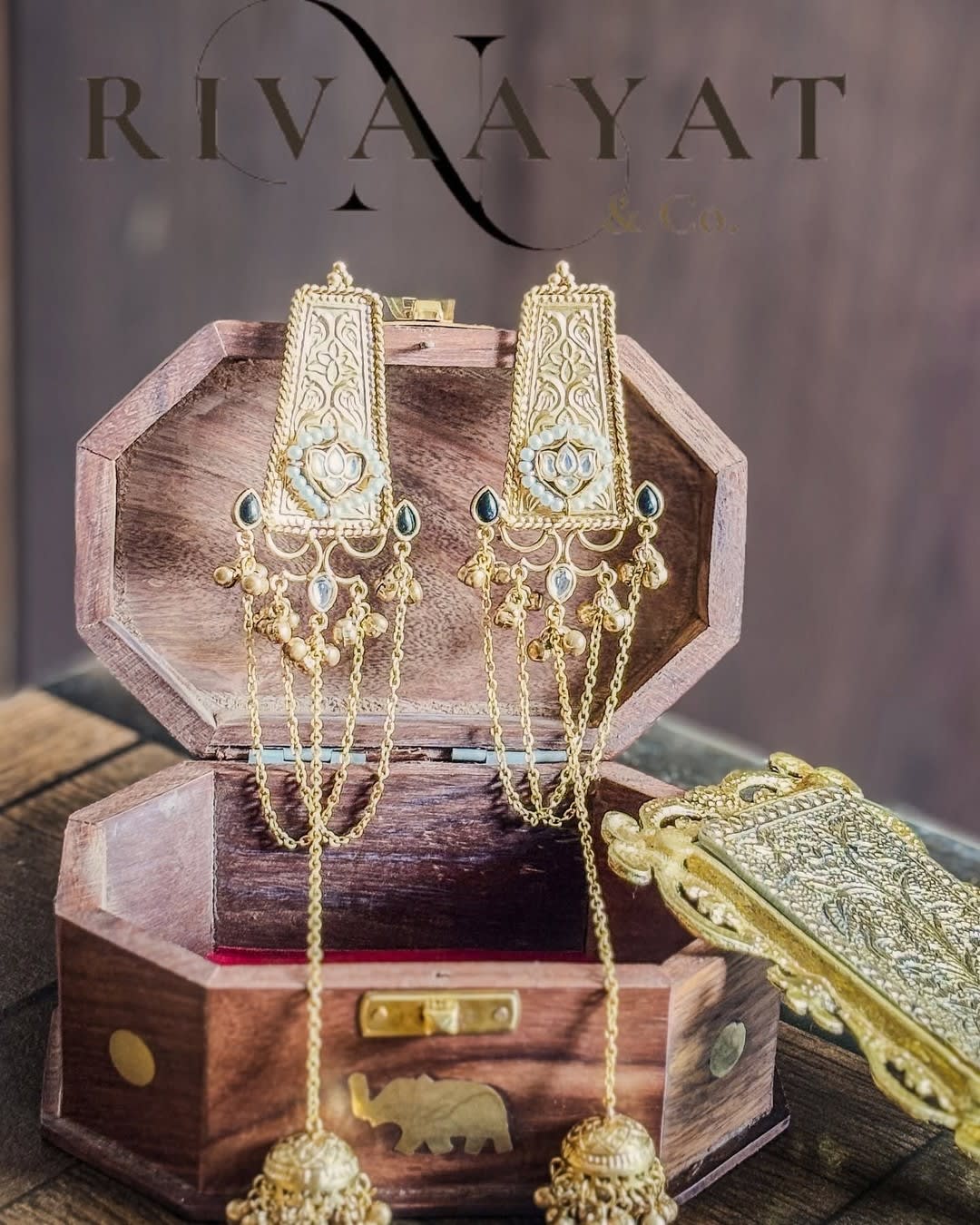 Neyara (Black)– Royal Architectural Saharan Jhumka Drops