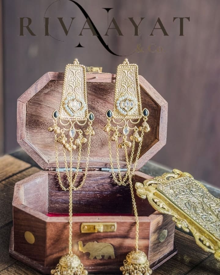 Neyara (Black)– Royal Architectural Saharan Jhumka Drops