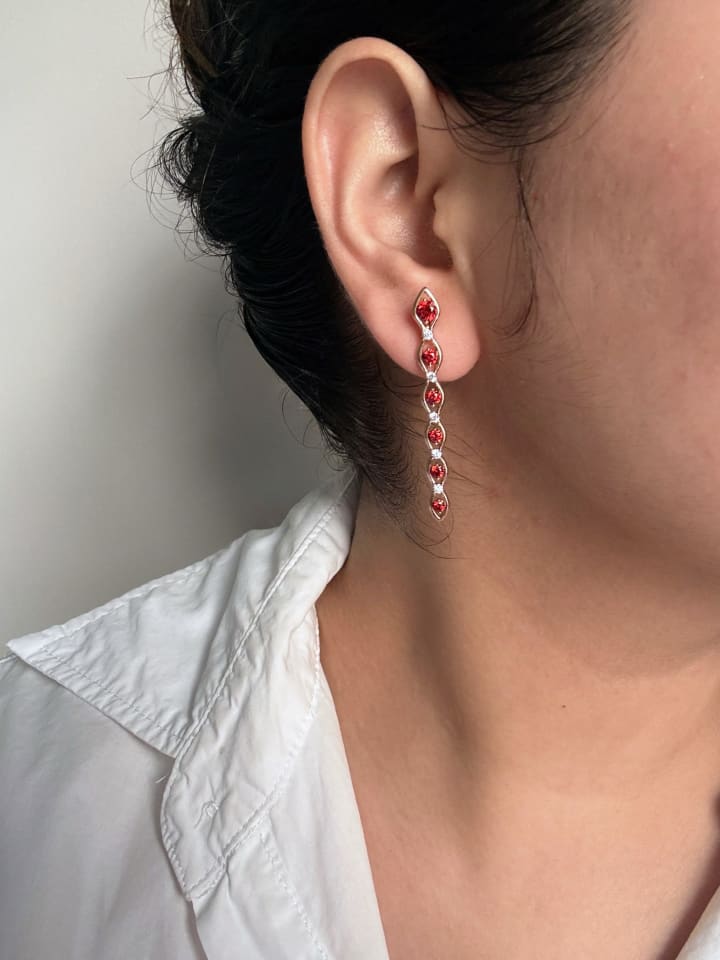 Scarlet– Red Diamond Stiletto Drops