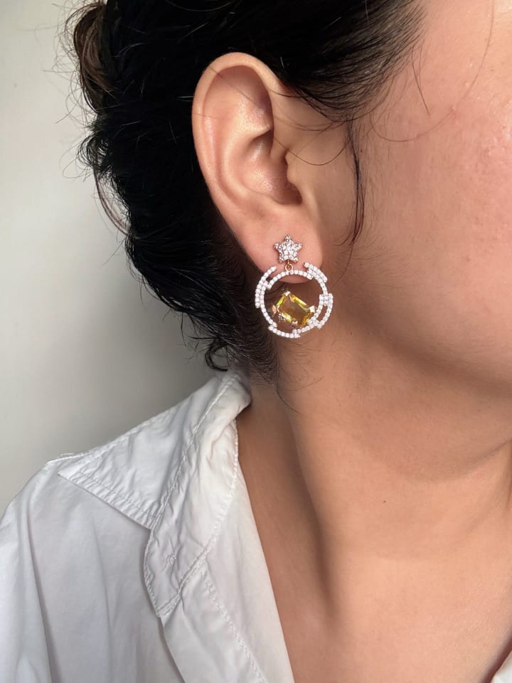 Catherine – Celestial Amber star Drops